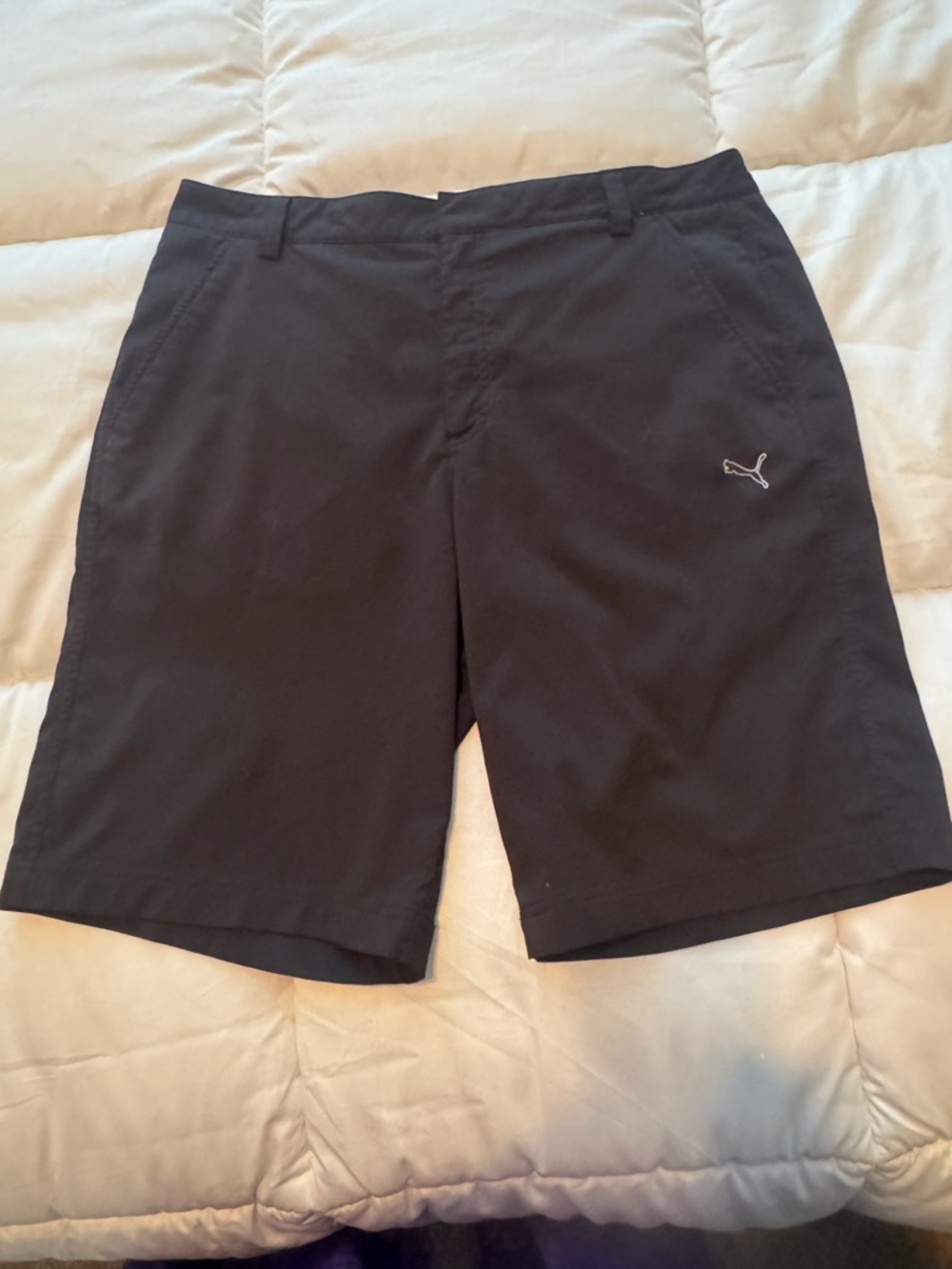 Puma Men's Black Athletic Golf Shorts